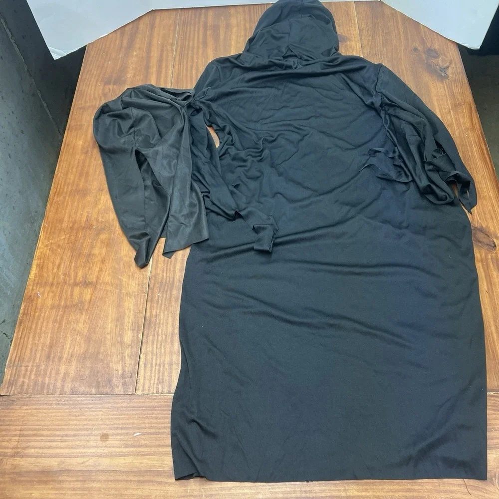 Vintage Ghostface Scream Costume Easter Unlimited Mask Black Cloak Halloween